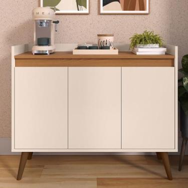 Imagem de Aparador Sala Armário Cozinha Cantinho Do Café Hall De Entrada 3 Porta