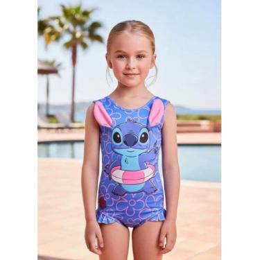 Imagem de Maiô Stitch na Bóia Orelhas 3d Animê, 6, Azul
