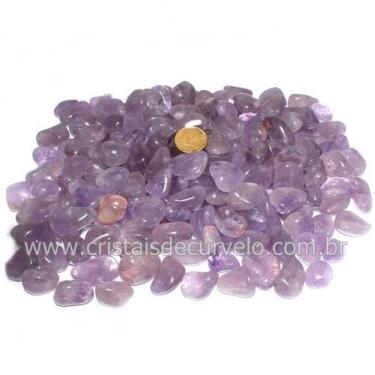 Imagem de 1kg Ametista Rolada Pedra Natural de 10 a 20mm - Tipo B - CristaisdeCu