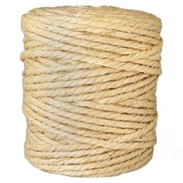Imagem de Corda de Sisal, Até 30 Metros Corda Sisal Ou Juta 6mm, Adequado para Artesanato Lembrancinha(15 METROS)