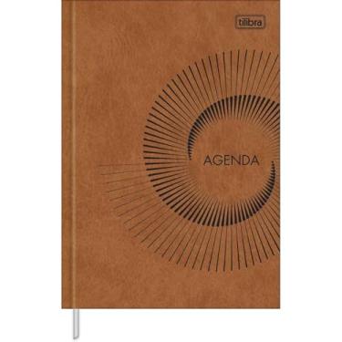 Imagem de Tilibra - Agenda Executiva Costurada Diária 14,5 x 20,5 cm Prátika Permanente - Caramelo