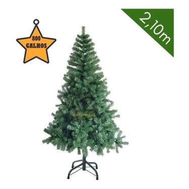 Imagem de Árvore De Natal Grande Com 2,10M Verde Pinheiro Canadense