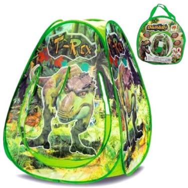 Imagem de Barraca Cabana Infantil Dinossauro Dobrável Tenda Toca Casa - Europio