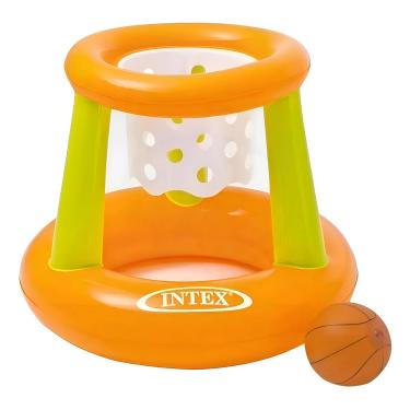 Imagem de Cesta de Basquete Flutuante Inflavel Infantil Com Bola Resistente Piscina