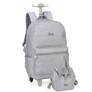 Imagem de Kit  Mochila De Rodinha e Lancheira Barbie Luxcel Ref 46822