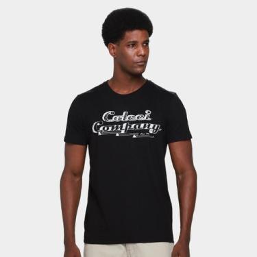Imagem de Camiseta Colcci VII Casual Masculina, Preto, M