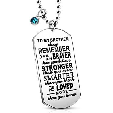 Imagem de Colar de irmã presentes inspiradores para irmão, irmã, presente de aniversário de Natal para irmãs e irmãos, One Size, Aço inoxidável, Sem Pedra Preciosa