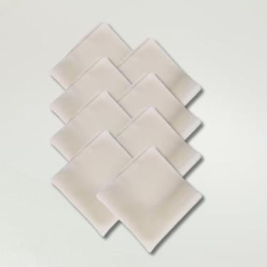 Imagem de Kit de Guardanapos Basic, 8 Peças, Tecido Oxford, 35x35cm, Mesa Posta, Decoração Elegante (Palha)