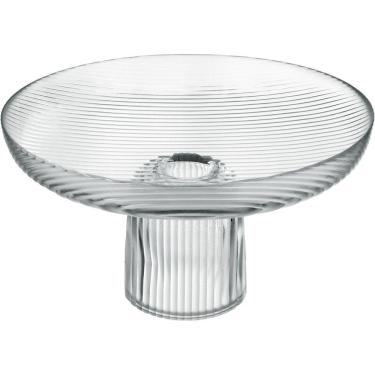 Imagem de Centro Mesa Fruteira Home&co Com Pe Vidro 17x30 Transparente