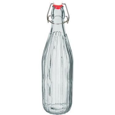 Imagem de Garrafa Home&co Hermético água Vidro 1l 32x8x8 Transparente