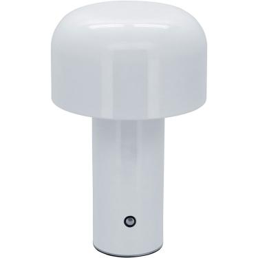 Imagem de Luminária Decorativa Abajur Led Mesa Usb Metal 20x12 Branco