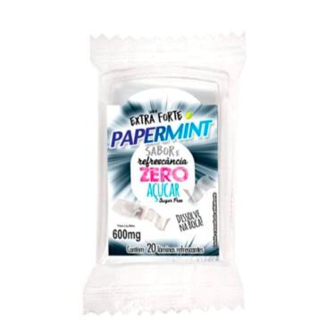 Imagem de Lâmina Comestível Papermint Extra Forte Zero Açúcar com 20 Lâminas