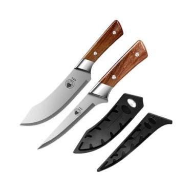 Imagem de Conjunto De Facas De Cozinha Profissional: Cutelo De Açougueiro, Faca 