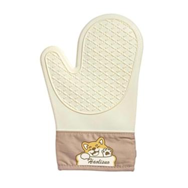 Imagem de Generic Luva de silicone para forno, pegador de panelas, isolante térmico, fácil de usar, antiderrapante, essencial para apartamentos, luvas de cozinha para