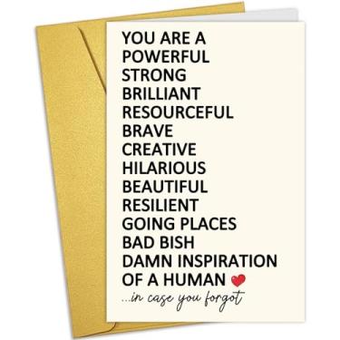 Imagem de Nchigedy Cartão de incentivo para mulheres, cartão motivacional para ela, cartões de parabéns para promoção de novos empregos, você é uma inspiração de um ser humano