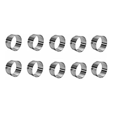 Imagem de Nobre Utensílios Kit 10 Aros Cortador de Massas, Biscoito e Bolo 6x5cm Aço Inox