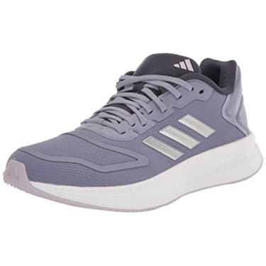Imagem de adidas Duramo 10 Wide Tênis de corrida feminino, Violeta prata/prata metálico, 5