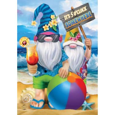Imagem de Bandeira Summer Gnomos Humor House 101.6 cm x 71.1 cm Briarwood Lane