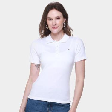 Imagem de Camisa Polo Tommy Hilfiger 1985 Feminina, Branco, GG