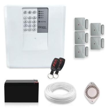 Imagem de Kit Alarme Residencial Bopo 5 Sensores Magnéticos Sem Fio - Bopo Eletr