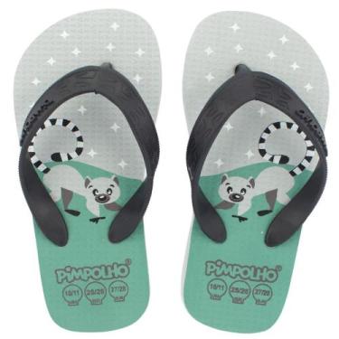 Imagem de Sandália Praiana Kids Cinza Lêmure Masculino Pimpolho, 27/28
