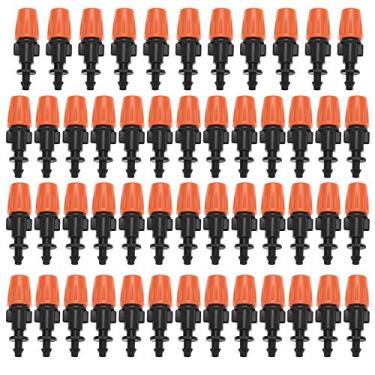 Imagem de 50pcs Bocal de Neblina de Irrigação de Jardim Ajustável, Kits de Irrigação por Gotejador Kits de Cabeça Atomizador de Cabeça Automática Nevoeiro