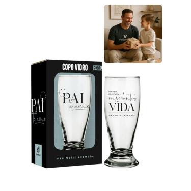 Imagem de Copo Tulipa Munich Vidro 200Ml Cerveja Chopp Pai Meu Maior