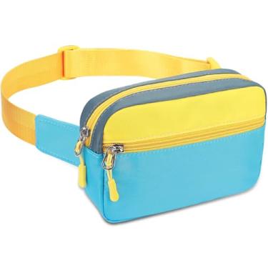 Imagem de Pochete infantil para meninas, Azul e amarelo