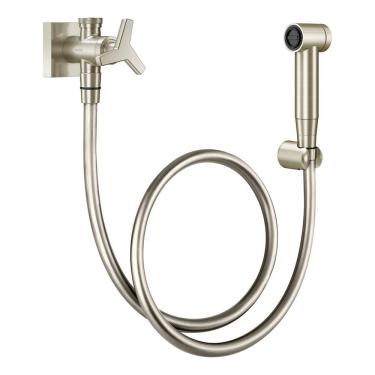 Imagem de Ducha Higiênica Docol City 876944 Com Registro E Derivação Níquel Escovado