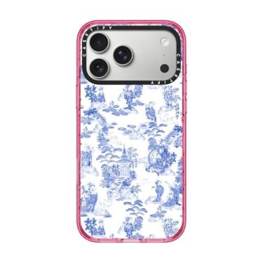 Imagem de CASETiFY Capa Impact para iPhone 17 Pro Max [fina/compatível com Magsafe/2,5 m. Proteção contra quedas de grau militar 4X] - Moon Caravan Toile - Rosa