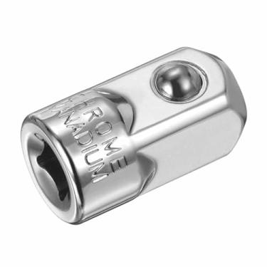 Imagem de HARFINGTON Adaptador de soquete de impacto 1/10.2 cm fêmea para 1/5.1 cm macho aumento de unidade quadrada conversor SAE padrão chave de impacto chave catraca disjuntor barra conversão, prata