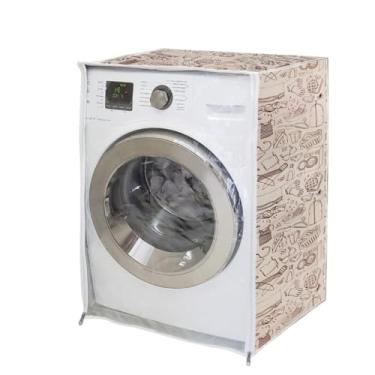 Imagem de Capa Protetora para Máquina de Lavar, Poliéster e PVC, Tamanho GG, 60x84cm, Compatível com LG Direct Drive 8.5kg, Electrolux 10kg, Samsung 8.5kg/4kg