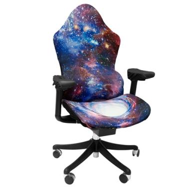 Imagem de Capas para cadeiras de jogos, material 92% poliéster e 8% elastano, capa reclinável elástica para computador, adequada para a maioria das cadeiras de jogos, cadeiras giratórias de escritório