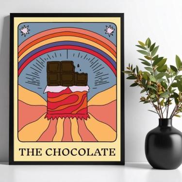 Imagem de Quadro Decorativo Chocolate - Carta Tarot 33X24Cm - Vidro - Quadros On