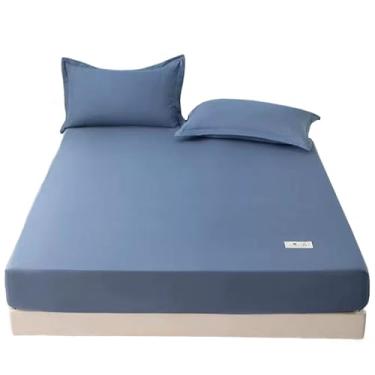 Imagem de Lençol com elástico profundo, antiderrapante, protetor de colchão com tudo incluído, 180 x 192 cm, à prova de poeira, capa protetora respirável, lavável na máquina para sofá doméstico