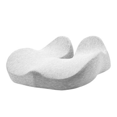 Imagem de Almofada para cadeira de mesa, almofada ergonômica para cadeira – Almofada ergonômica portátil e confortável para conforto, casa, viagem, trabalho, trabalho, descanso longo