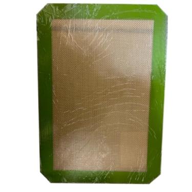 Imagem de Tapete Antiaderente Silicone Fibra De Vidro Culinário Para Bolo De Massa Óleo E Panelas Cozinhar(VERDE,42X30CM)