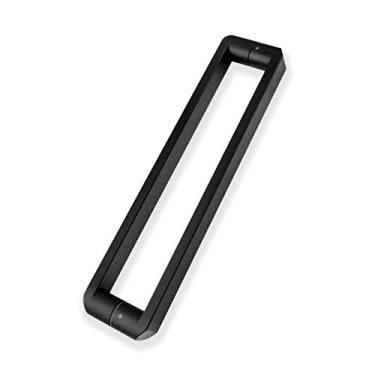 Imagem de Maçanetas modernas pretas foscas, maçaneta interior moderna com parafusos de montagem, maçaneta moderna de vidro para chuveiro com todos os acessórios de instalação * 50 cm) * 50 cm)