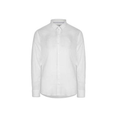 Imagem de Camisa Linho Manga Longa Branco Tam. GG-Masculino