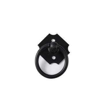 Imagem de Kit 3 Puxadores Rustico Preto Argola Pz-12 - Telis Ferragens