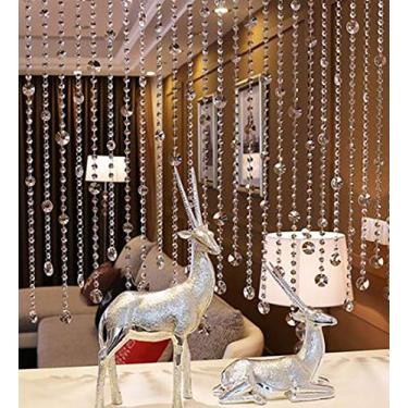 Imagem de OKUOKA Cortinas penduradas cortina de vidro cortado caixa de sapatos bar balcão sala de estar personalizável 4 estilos (tamanho: estilo cinco)