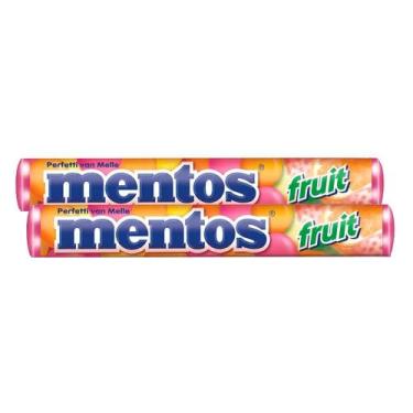 Imagem de Kit 2 Balas Mastigáveis Mentos Fruit 38g