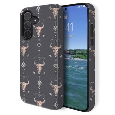 Imagem de GUYBFADFG Capa compatível com Samsung Galaxy A16 5G, proteção de camada dupla à prova de choque, capa de telefone resistente, Western Boho Country Southern