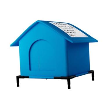 Imagem de WeiLaiKeQi Casinha para Gatos de Exterior, Abrigo Isolado para Gatinhos com Pernas Elevadas, Tenda, Cabana de Inverno para Gatos Selvagens, Cama em Forma de, 36cm X 36cm X 43cm