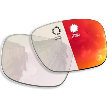 Imagem de Betterun Lentes de substituição fotocromáticas vermelhas para óculos inteligentes Ray-Ban Meta Wayfarer RW4006 50 mm