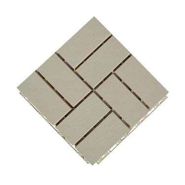 Imagem de SPXMQSS Azulejos de deck ao ar livre, azulejos de plástico para jardim, deck de pátio interligado, fácil de instalar para uso interno e externo 30 x 30 x 2 cm E 33 peças