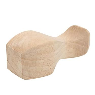 Imagem de GLOGLOW Pernas de Móveis de Madeira de Borracha Esculpida à Mão Rústica, 12x6cm, Conjunto de 4 Peças para Suporte de Mesa e Armário, Escritório e Uso Doméstico (12 * 6cm)