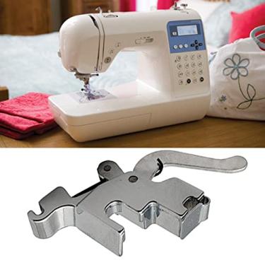 Imagem de GLOGLOW Calcador de Máquina de Costura CY 7300, Liga de Zinco, Ajuste Universal, 2x2cm, Prata, para Costura Doméstica, Bordado de Couro (Liga de zinco)