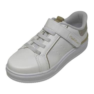 Imagem de Tenis Infantil Menina Elegante Ultraconforto Pink Cats, White, 31