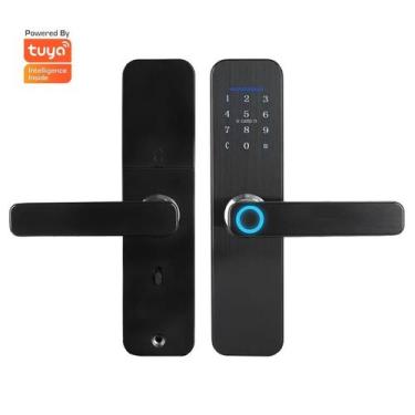 Imagem de Fechadura Eletrônica Digital Preta para Portas - Wi-Fi - Digital, Senh